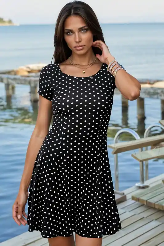 Polka Dot Sandy Mini Dress - Hiccup
