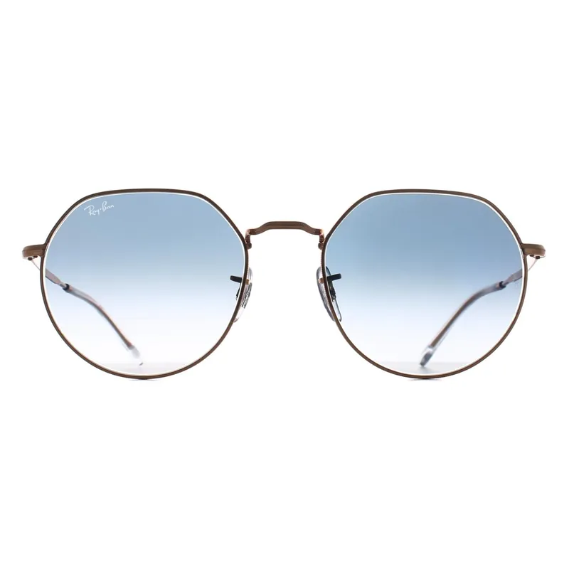 Round Rose Gold Blue Gradient RB3565 Jack - Ray-Ban