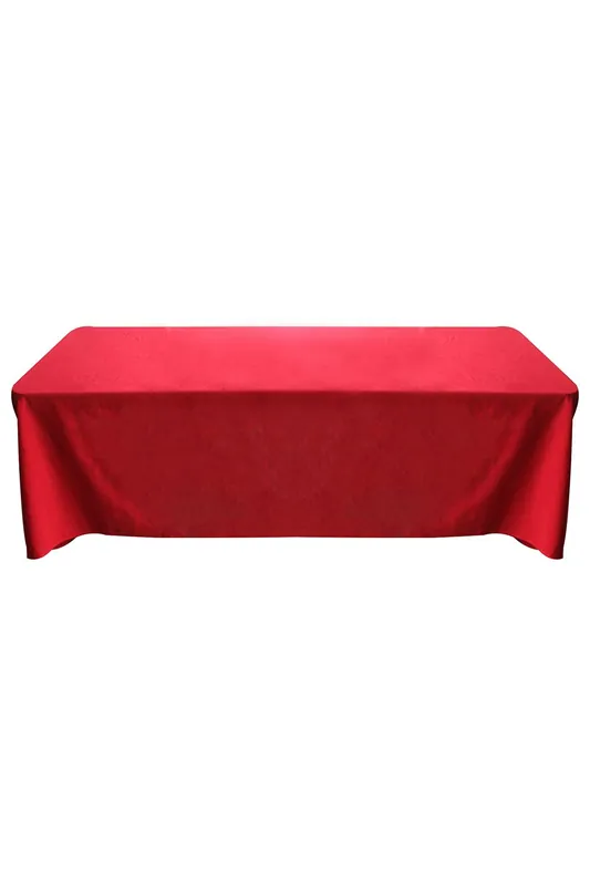70x144 Inch Rectangle Table Cloth, Spun Polyester Linen Tablecloth - Neel Blue