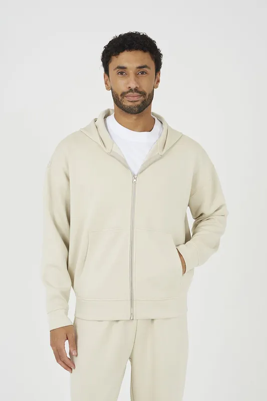 Relaxed Fit Zip Through Hoodie - Brave Soul