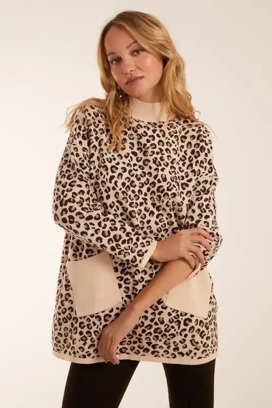 Animal Pocket Jumper - Blue Vanilla