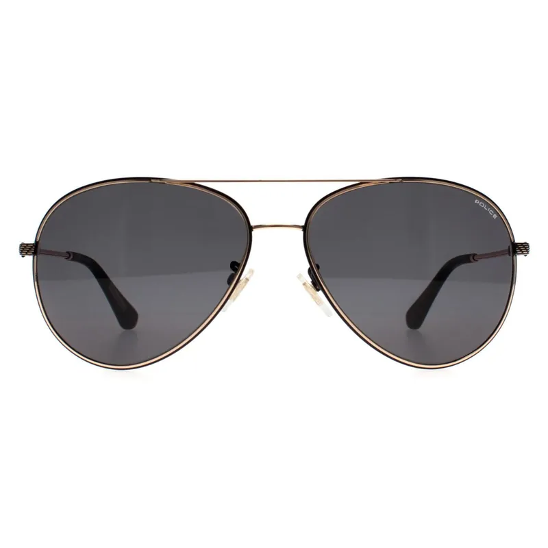 Aviator Black Rose Gold Grey Green SPLL11 Octane 8 - Police