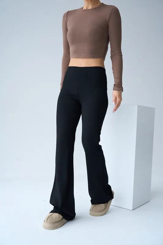 High Waist Flare Leggings - QU Style