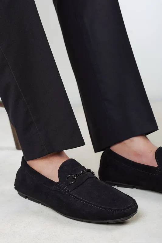Hudson Suede Slip On Buckle Loafer - Where's That From