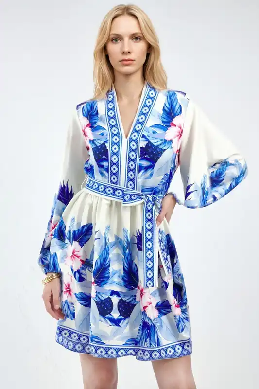 Floral A-Line Mini Dress