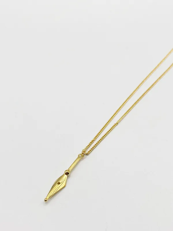 GOLD DROP DOWN ARROW NECKLACE - SVNX