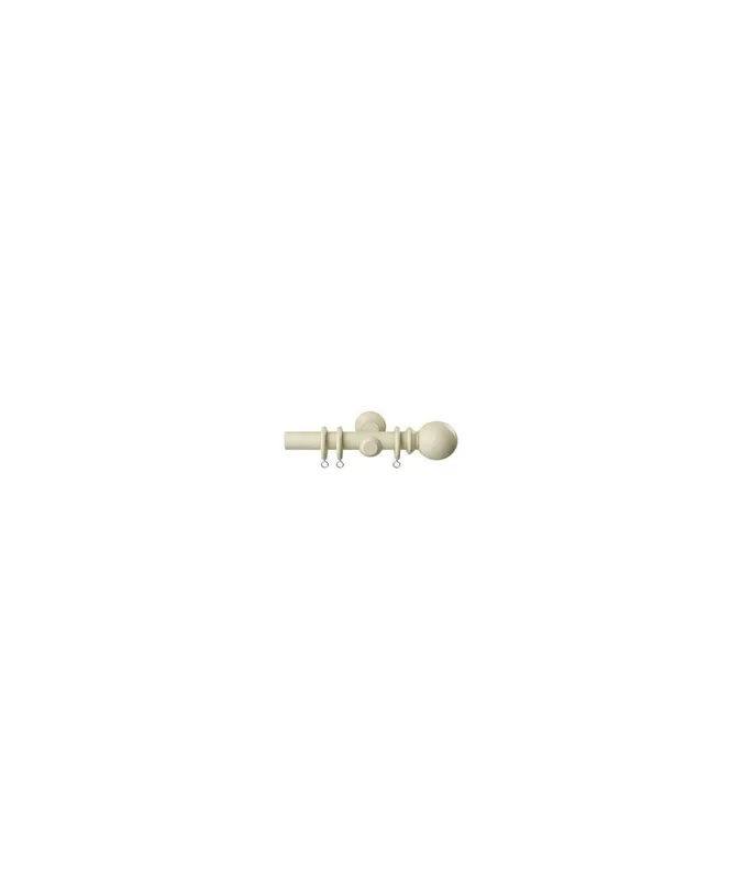 28mm Woodland Curtain Pole Set - Cream