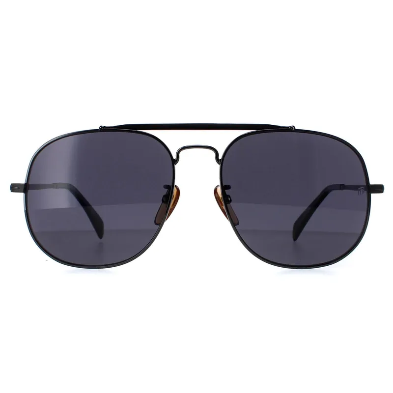 Aviator Dark Ruthenium Grey Polarized DB7004/S - David Beckham