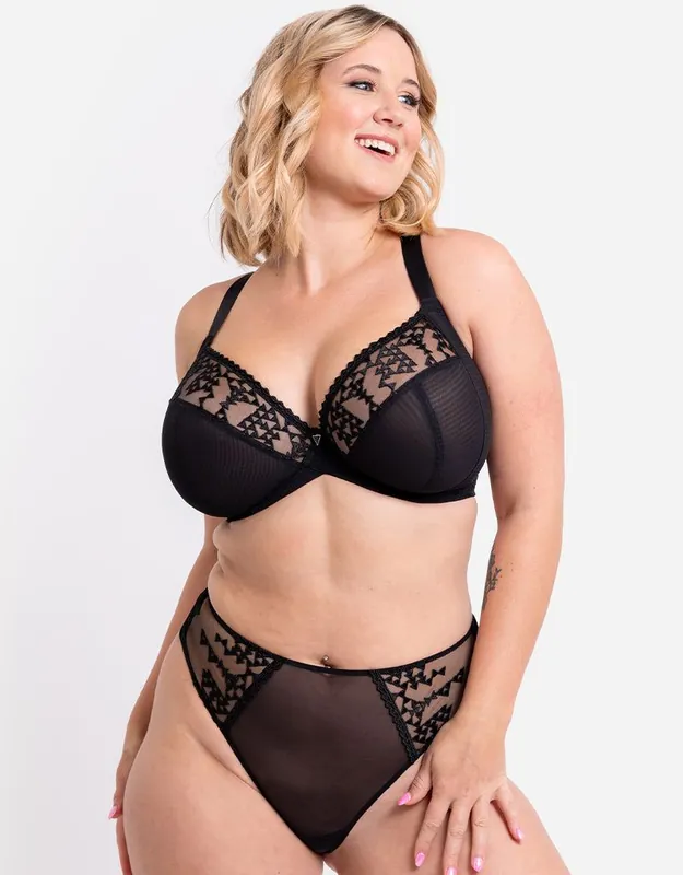 Centre Stage Side Support Bra Full Plunge Lingerie - Curvy Kate