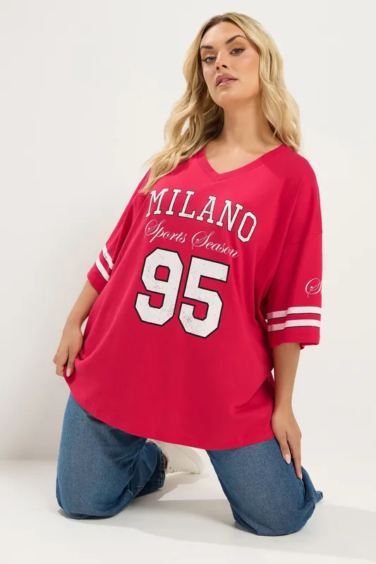 Milano' Boxy Varsity T-Shirt