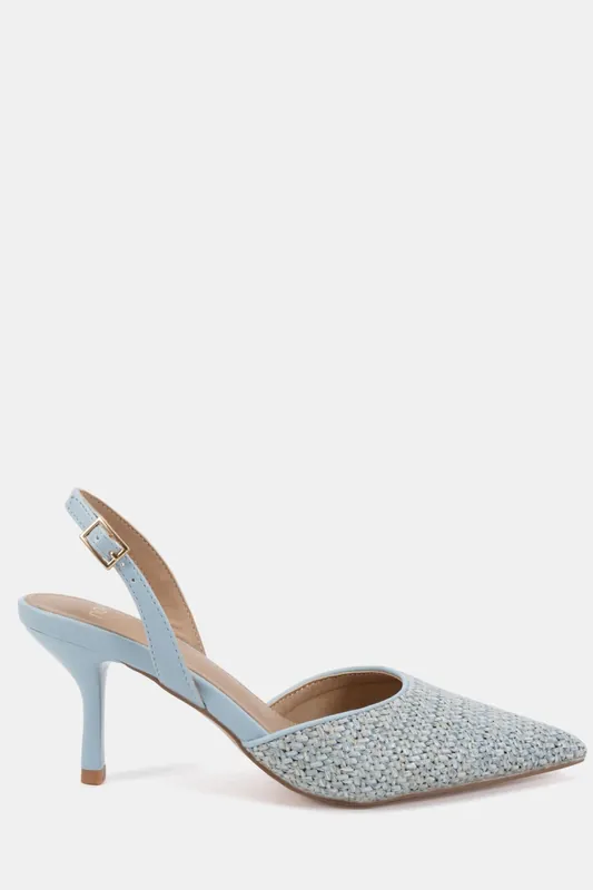WIDE FIT HARRI Raffia Two Part Mid Point Court - Novo
