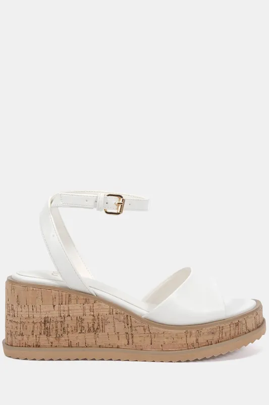 Wide Fit Bali Mid Wedge Two Part Sandal - Novo