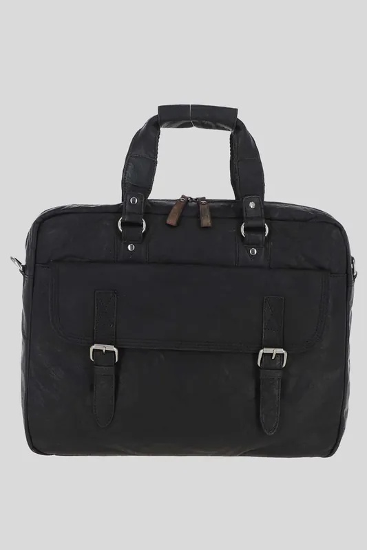 'Stefano' Real Leather Vintage Laptop Work Bag - Ashwood Leather