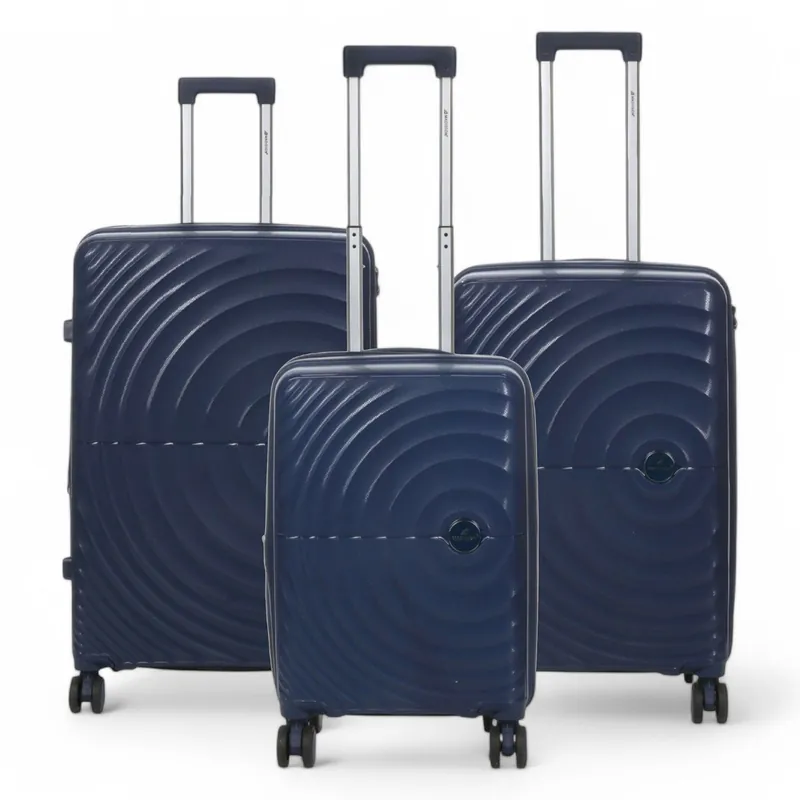 Expandable Hard Shell 8 Wheels Luggage Cabin Suitcase - Infinity Leather