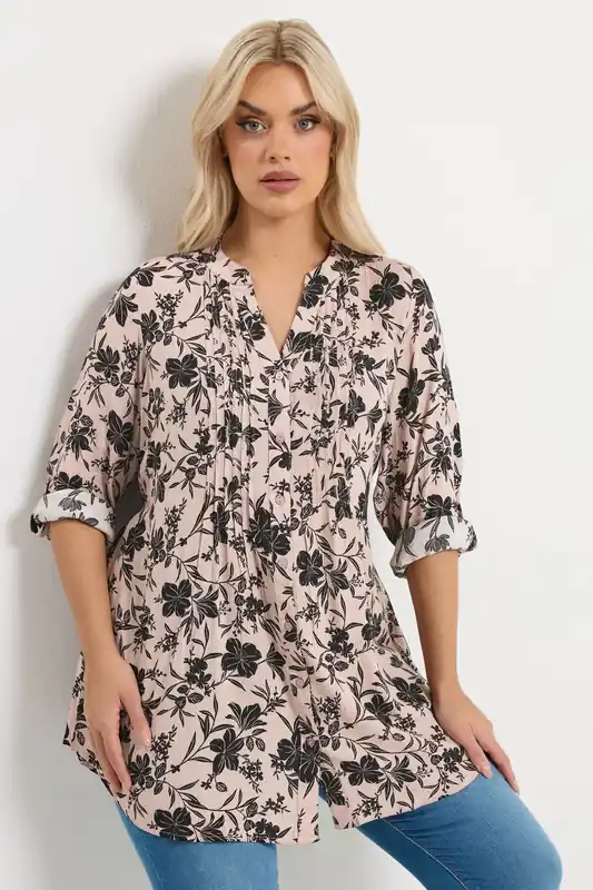 Floral Pintuck Blouse - Yours