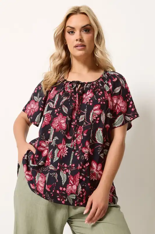 Floral Pintuck Blouse - Yours