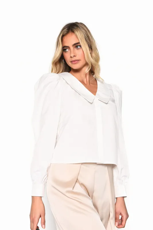Off-White Statement Sleeves -Blouse