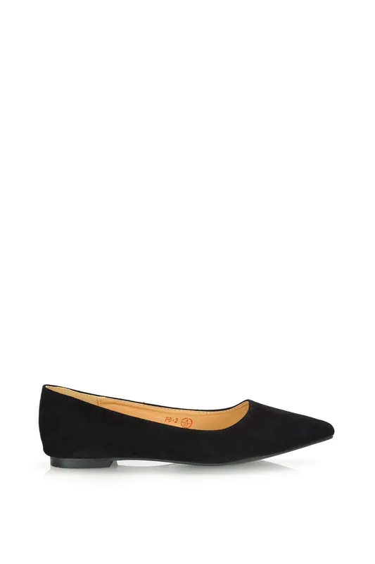 Alessia' Pointed Toe Low Heel Bridal Ballerina Pump Shoes - XY London