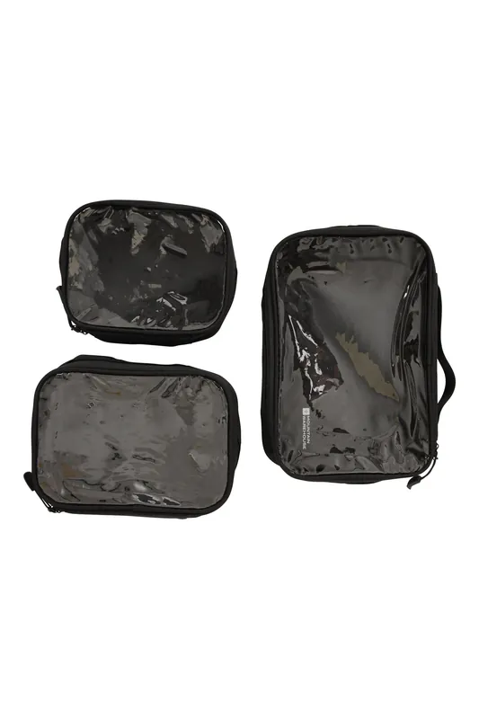 3 Pack Compact Holiday Summer Adventure Trip Travel Cases - Mountain Warehouse