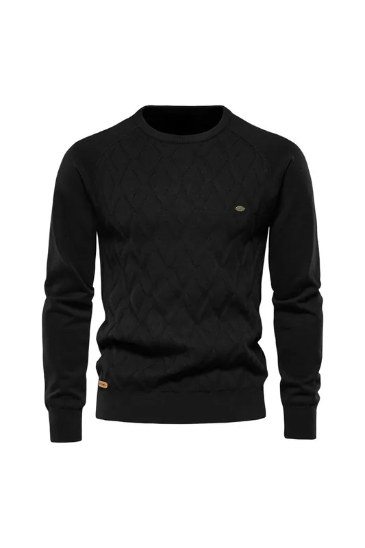 Soft Cotton Cable-Knit Sweater