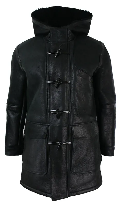 Shearling Sheepskin 3/4 Hood Jacket - TruClothing