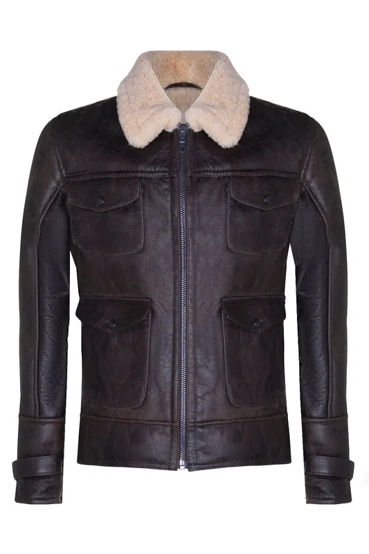 Sheepskin Classic Safari Jacket-Arezzo