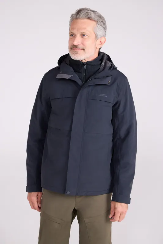 Maple' Warm 3 In 1 Waterproof Walking Hiking Full Zip Outdoor Jacket - Mountain Warehouse