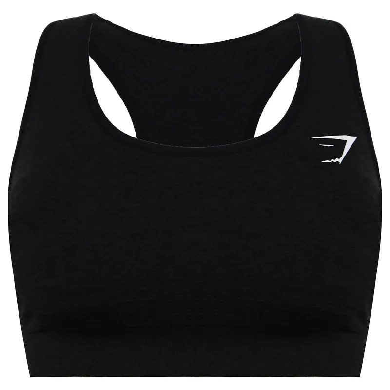 Vital Seamless Dark Charcoal Sports Bra - Gymshark