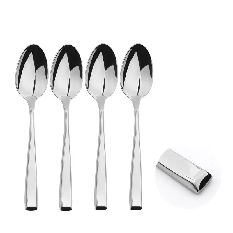 Cutlery Sets Stainless Steel 18/8 Spoon 4pc Set Catering Taper - Glim & Glam