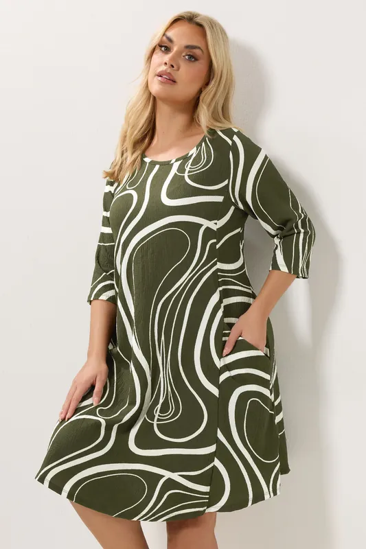 Abstract Swirl Tunic Dress - Yours