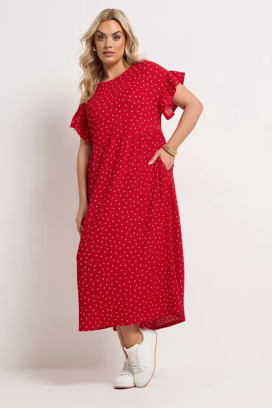 Polka Dot Midi Dress - Yours