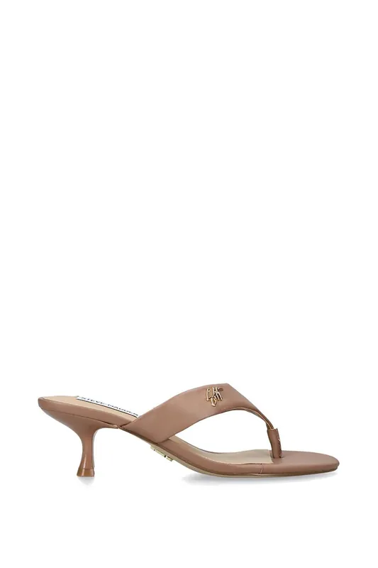 Soundview Brown' Leather Sandals - STEVE MADDEN