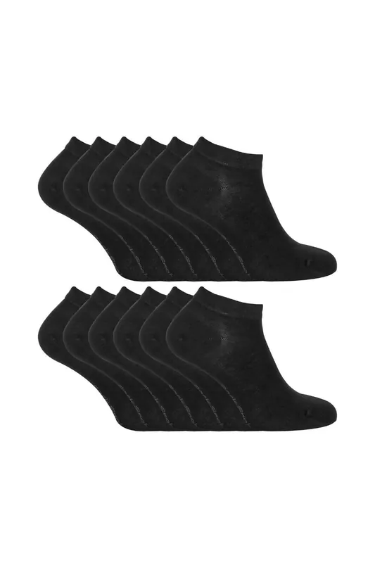 12 Pairs Mens Bamboo Trainer Socks - Sock Snob