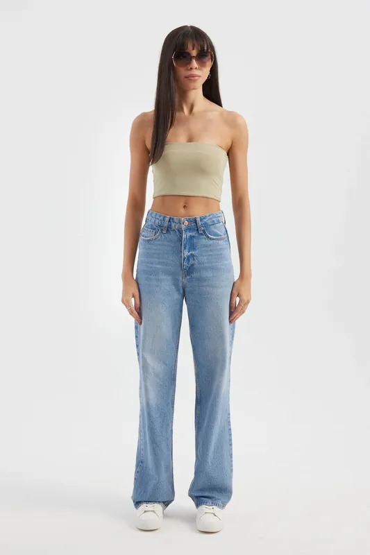 Strapless Basic Crop Top - Hiccup