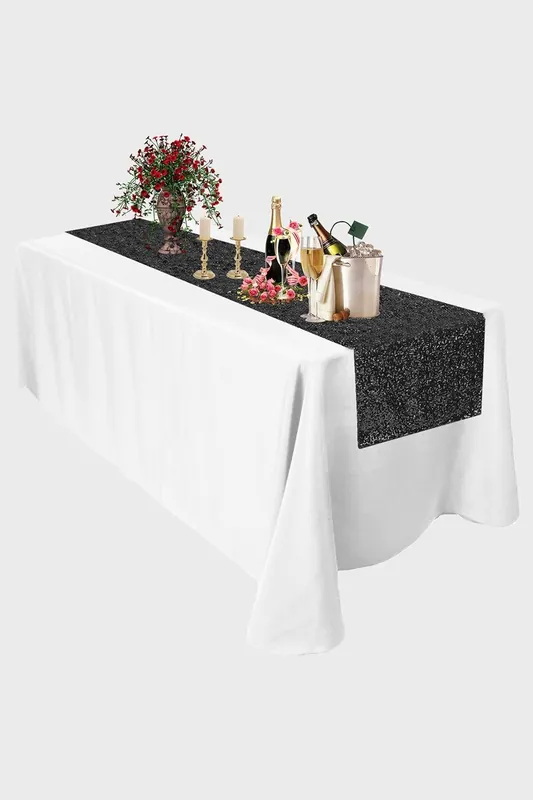 Glitter Sequin Table Runner - 11" x 108"