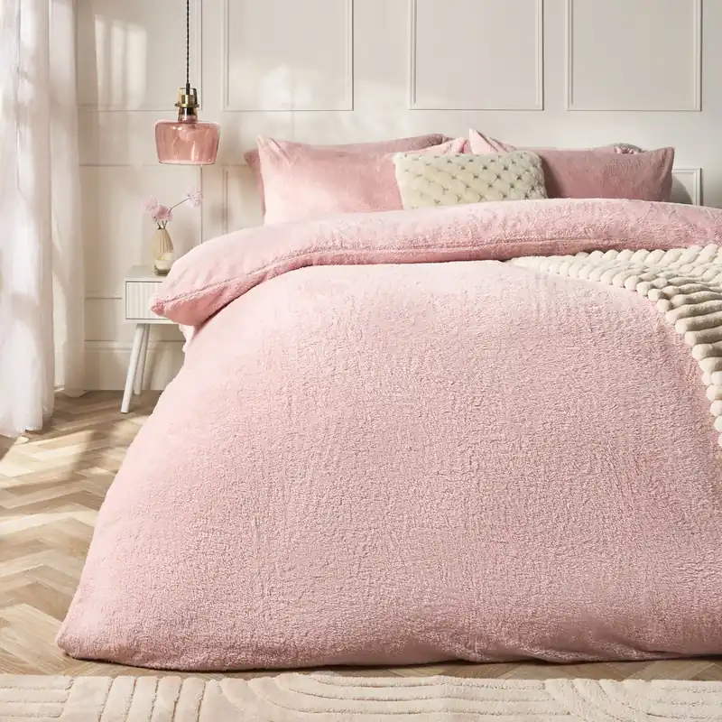 Thermal Soft Teddy Fleece Duvet Cover Bedding Set - OHS