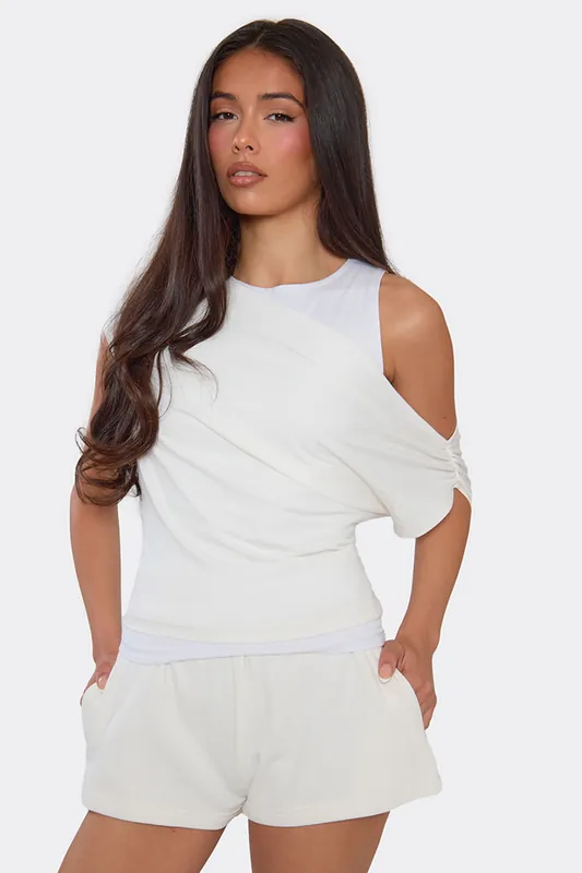Short Sleeve Ruched Top - EGO