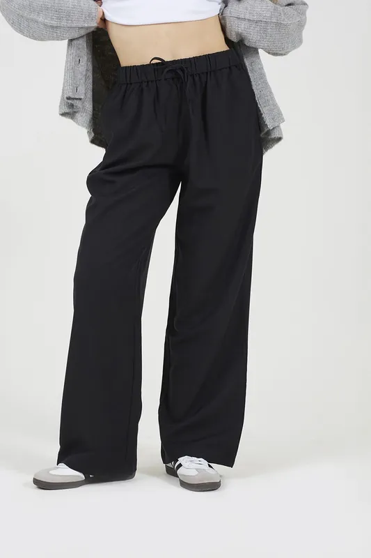 High Waisted Wide Leg Trousers - Brave Soul