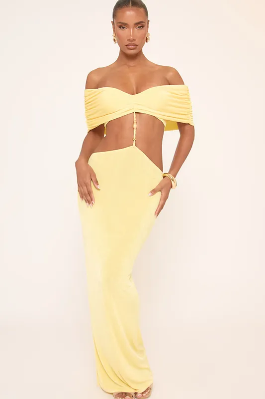Bardot Strappy Cut Out Maxi Dress - EGO