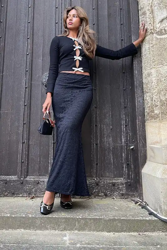 Petite Lace Maxi Skirt - PixieGirl
