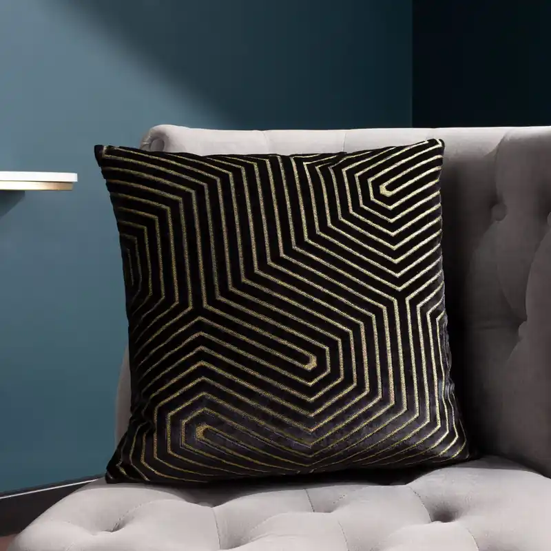 Evoke Cut Velvet Cushion - Paoletti