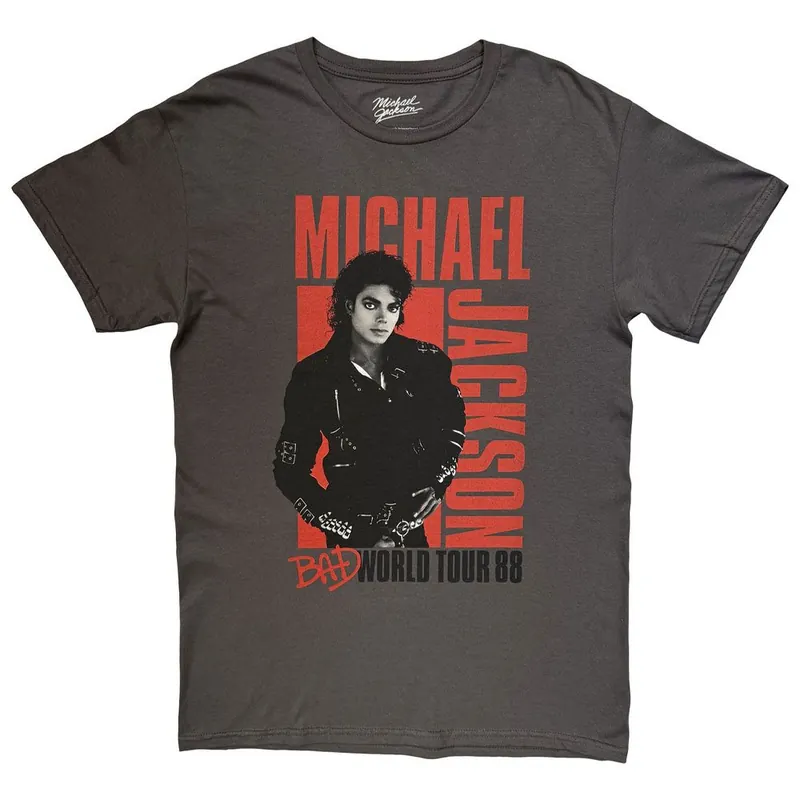 Michael Jackson Bad World Tour 88 T Shirt - Rock Off officially Licensed Products