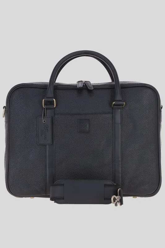 'Joe' Real Leather Laptop Messenger Bag - Ashwood Leather