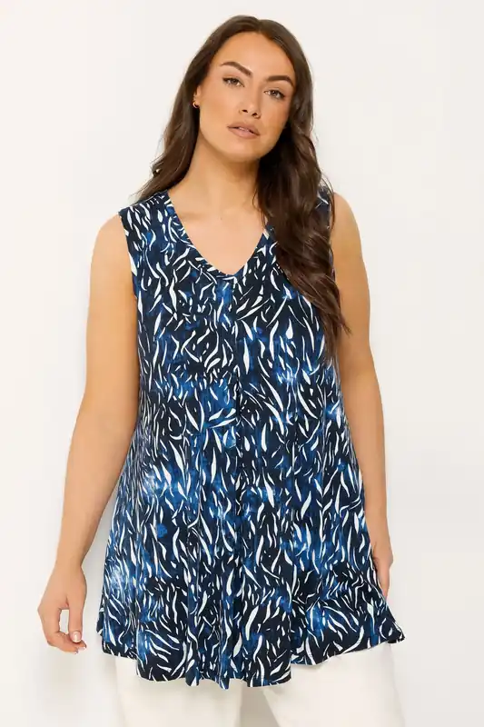 Abstract Pleat Vest Top - Yours