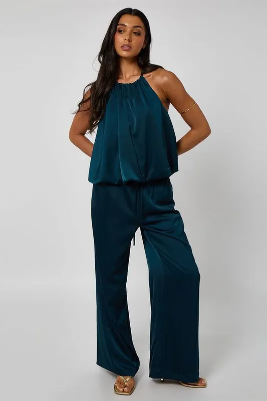Wide Leg Trouser with Elasticated Waist - Urban Bliss