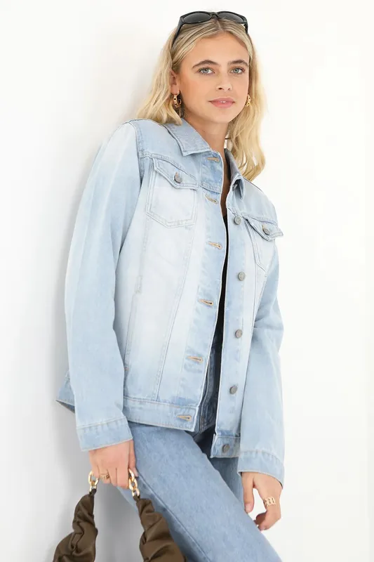 Oversized Denim Jacket - Brave Soul