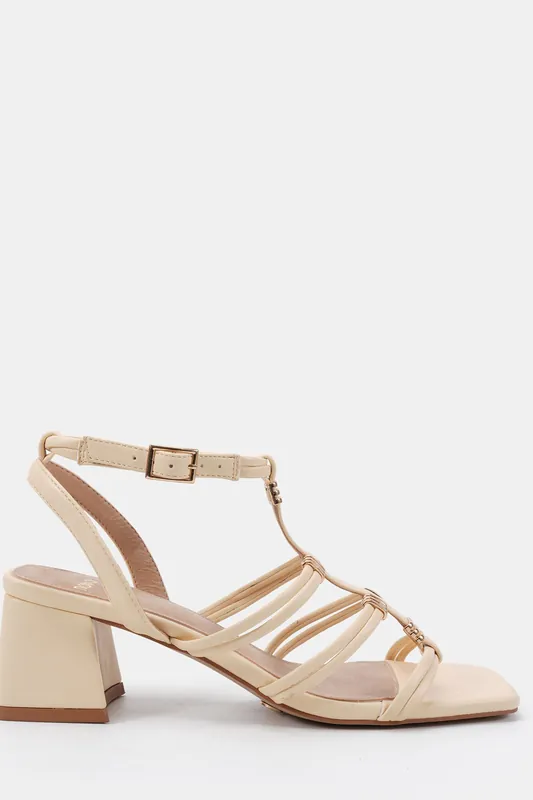 Leonora Block Heel Hardwear Strappy Sandal - Novo