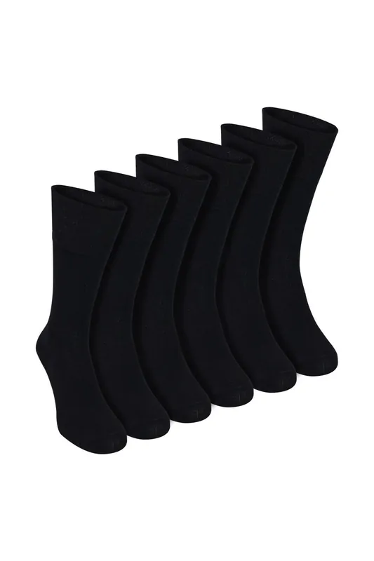 6 Pack Bamboo Non Elastic Socks Soft Breathable Everyday Comfort - Sock Snob