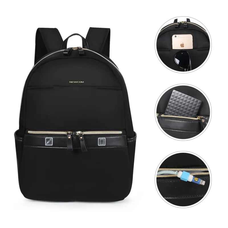 Backpack Rucksack 40 x 30 x 14 cm Underseat Travel Cabin Bag for Ryanair, Easy Jet - Infinity Leather