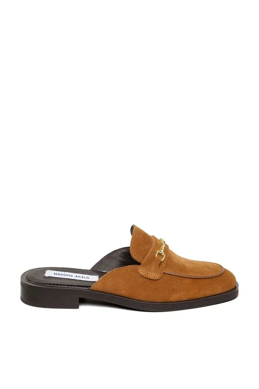 Nada Mule Tan' Suede Flats - STEVE MADDEN